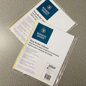 🌴 Business Source Binder Dividers